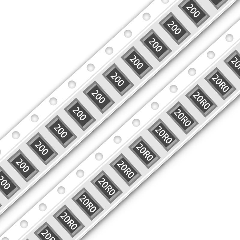 20R欧 贴片电阻 精度5%/1%丝印200/20R0/30X 0603 0805 1206 2512
