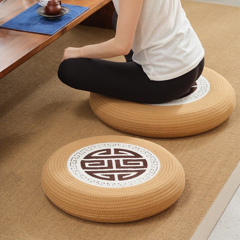 蒲团坐垫日式家用地上客厅飘窗阳台榻榻米茶道加厚禅修拜佛打坐垫