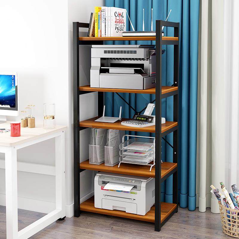 放打印机架子桌子铁艺置物架落地办公室桌面简易多层收纳架整理架