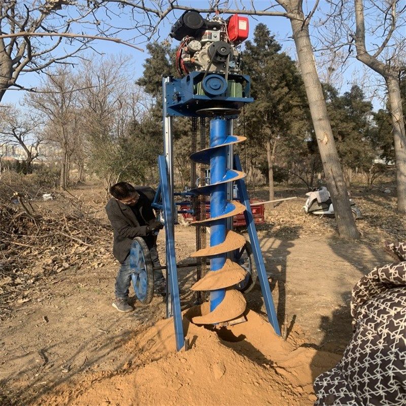 柴油山地光伏钻孔机 茶园太阳能灌注桩打洞 栽电线杆钻洞带支架,机械设备,其他机械设备,淘宝优惠券,粉丝福利购,淘宝优惠卷