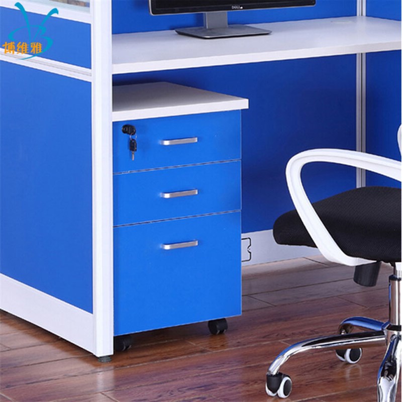 屏风 单人职员隔断办公桌 办公家具组合工位 一字型不带柜 暖白色