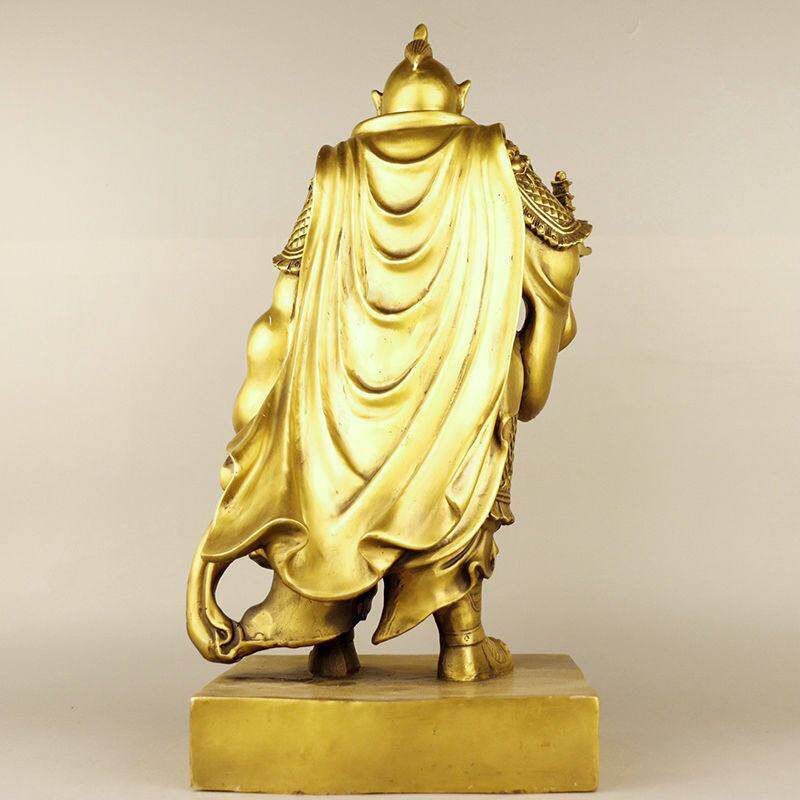 铜托塔李天王铜像摆件精工人物四大天王李靖神像古风铜工艺品