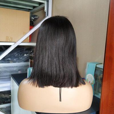 T型蕾丝头套 真人发直发前蕾丝波波 13x4x1 T part lace bob wig