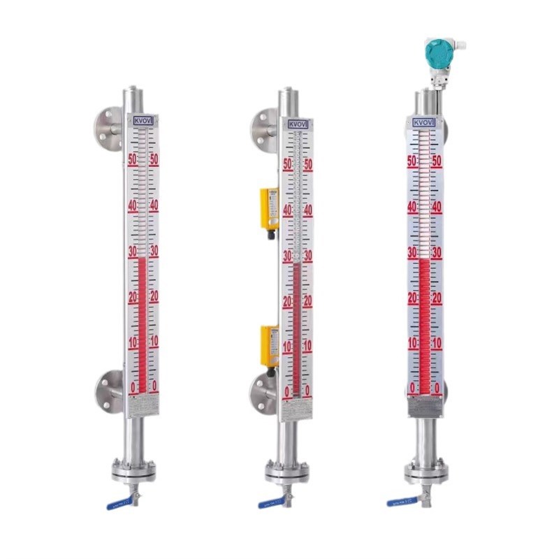 UHZ磁翻板液位计304高温高压防腐暴侧装顶装磁性浮子磁翻柱水位计