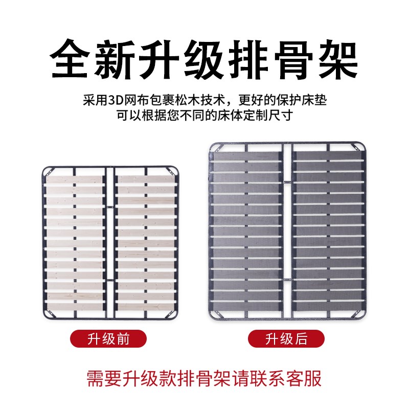 床架子排骨架加厚实木无床头榻榻米简约定制防潮可折叠1.5米铁架
