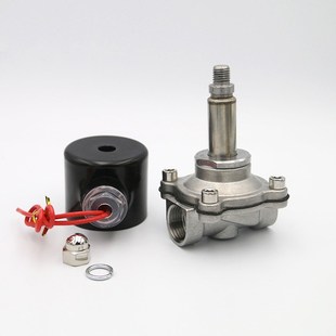 2W常闭不锈钢电磁阀水阀 220V24V 气阀一寸二寸4分dn50 dn25