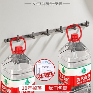 全铜挂衣钩枪灰色衣帽钩实心排z钩卫生间毛巾挂钩免打孔门后挂衣