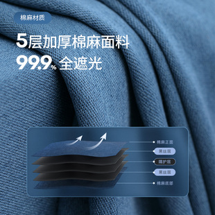 飘窗伸缩杆一整套全遮光简R易新款 卧室窗帘免打孔h安装 布小窗户98