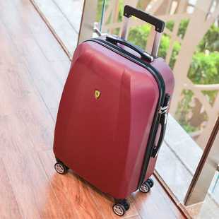 行李箱万a向h轮商务旅行箱男女拉杆箱24寸酒红色20寸登机箱