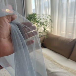 法式 蚊帐w家用卧室1.35单帐子三开门落地支架 简约2024新款 绑绳款
