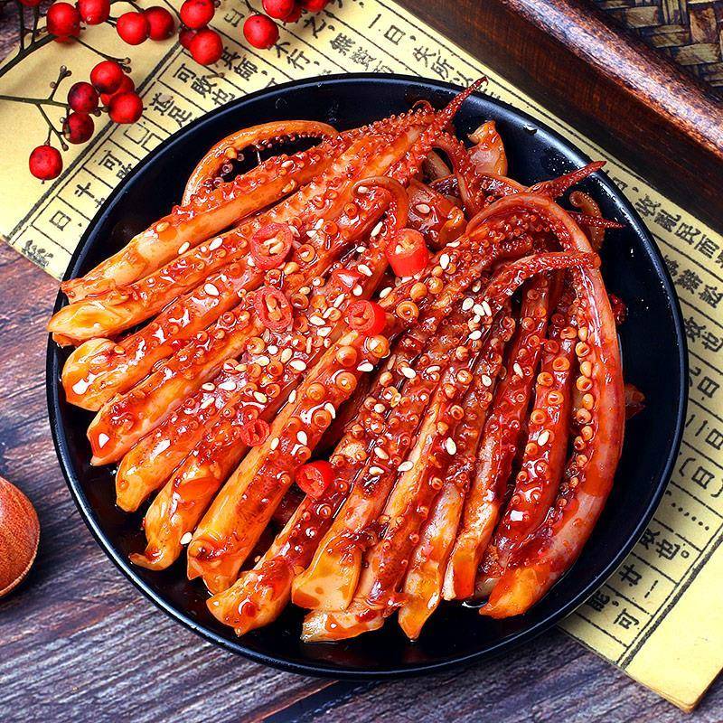 特价100包香辣铁板鱿鱼须麻辣烧烤即食鱿鱼丝边角零食新鲜好吃店