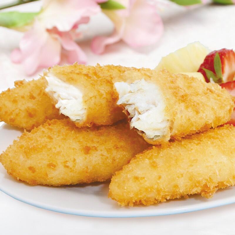 新品深海鳕鱼排鳕鱼饼鳕鱼条商用半成品食材裹粉鳕鱼块片空气炸锅