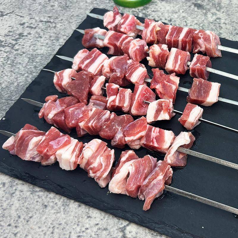新品铁签原切羊排肉串商用整箱内蒙古羊肉大串烧烤食材烤肉串