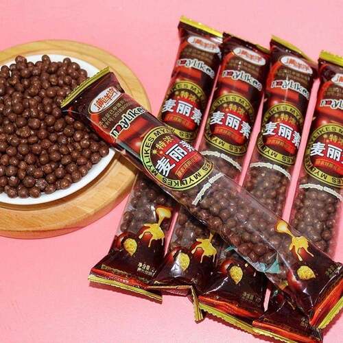 满洋洋特浓麦丽素巧克力怀旧小零食办公室儿时脆心巧（代可可脂）