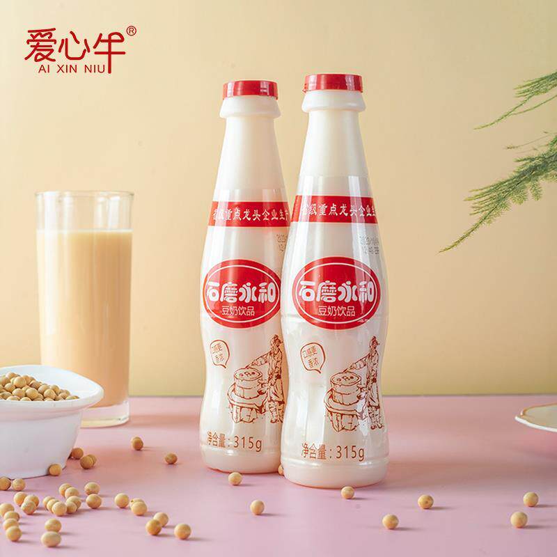 爱心牛石磨永和豆奶瓶装31