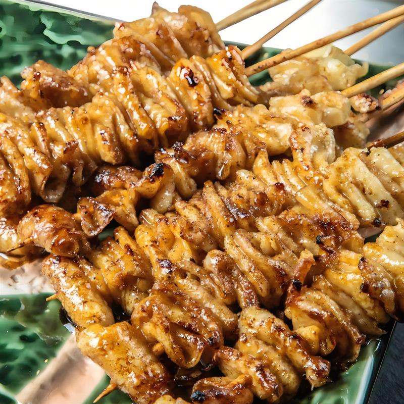 日式烧烤食材鸡皮串30串烧