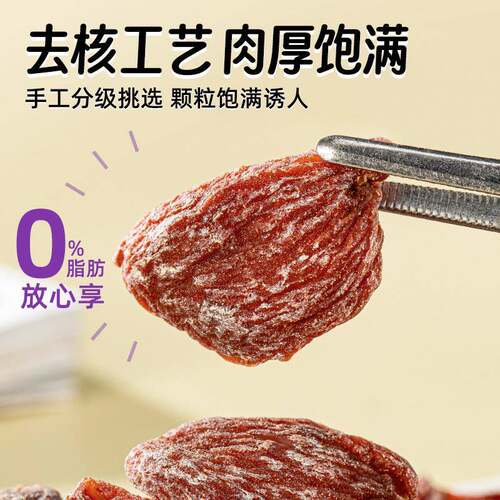 九制梅肉无核话梅肉老梅干酸梅果干果脯咸蜜饯梅子解馋零食话梅皇