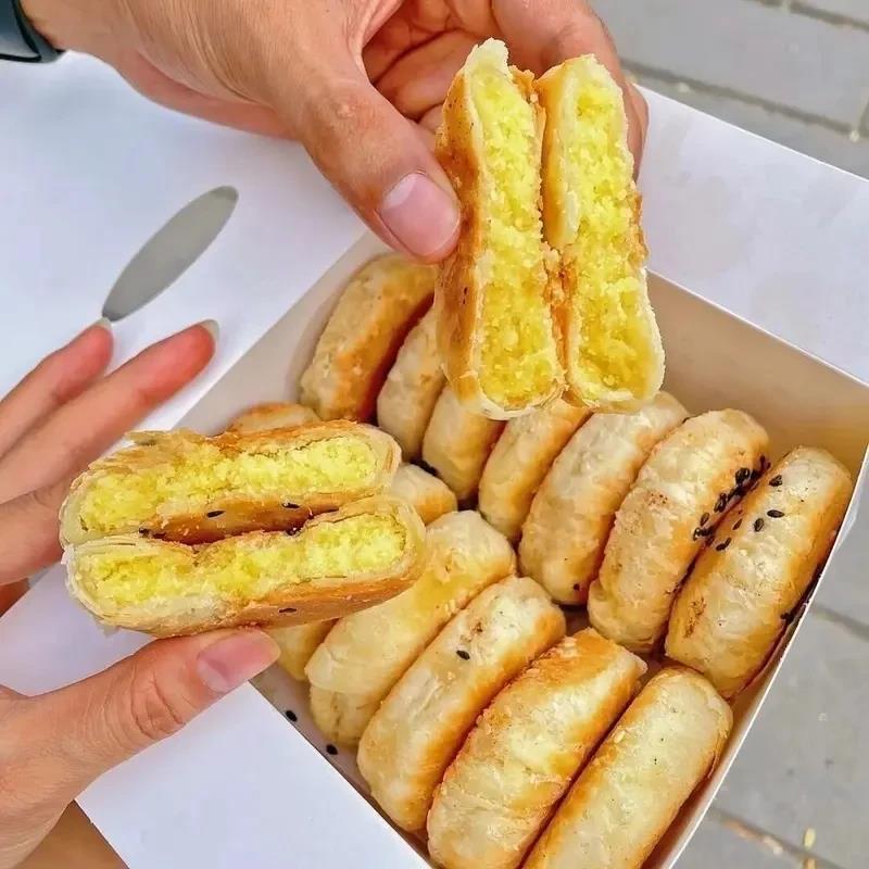 新店开业!抢板栗酥饼老式手工栗子饼潮汕风味休闲茶点零食