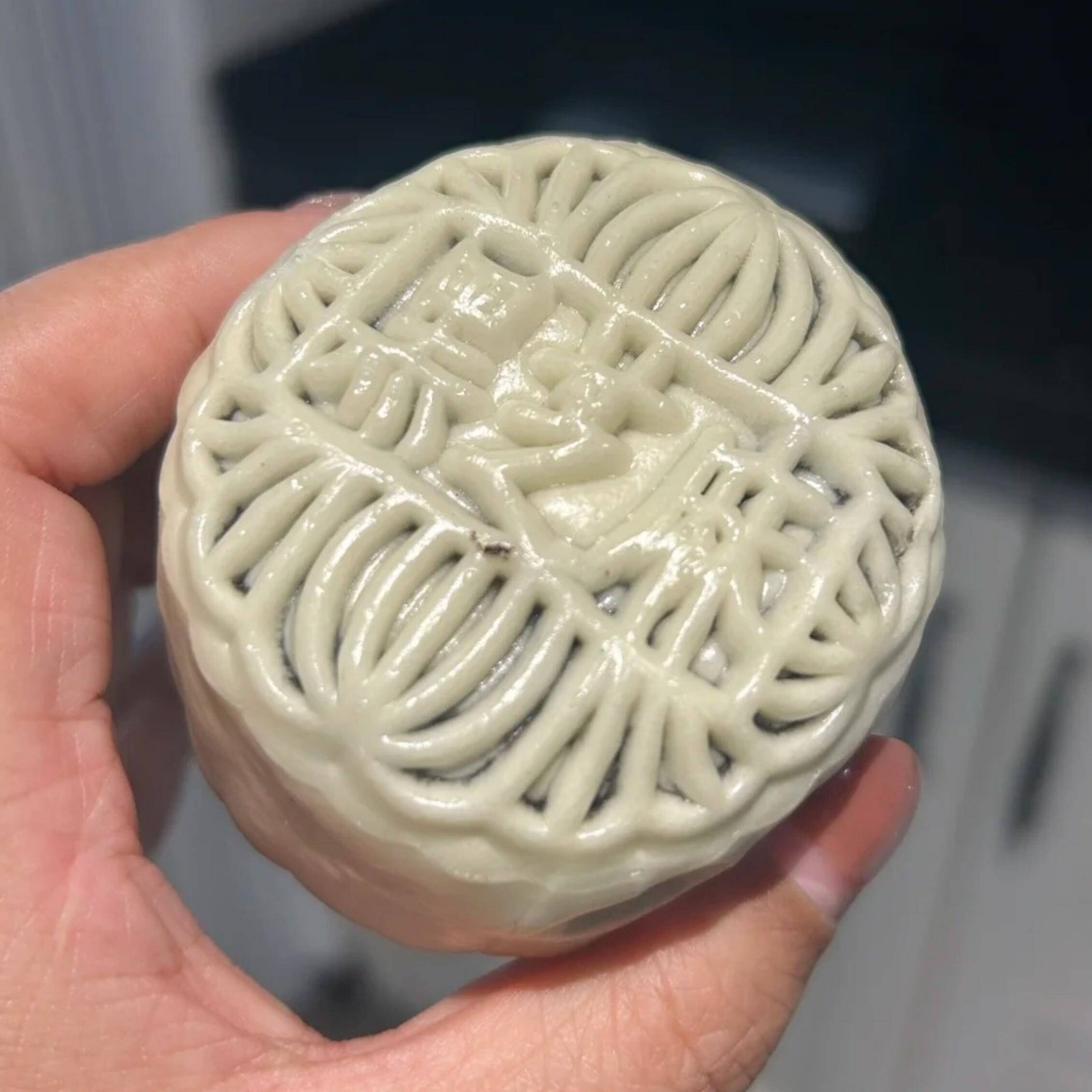 新品黑芝麻饼手工黑芝麻饼新中式糕点纸皮黑芝麻馒头懒人早餐加热