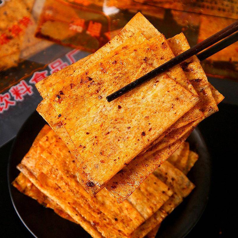 湘旭东香辣片麻辣条豆皮儿时童年怀旧休闲零食小吃湖南老式大辣片