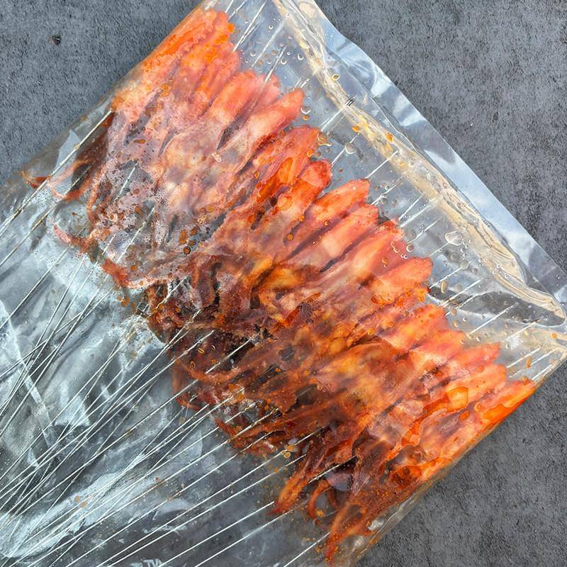 新品铁签爆汁鸭舌大串商用半成品铁板烧烤油炸食材腌制冷冻鸭舌头