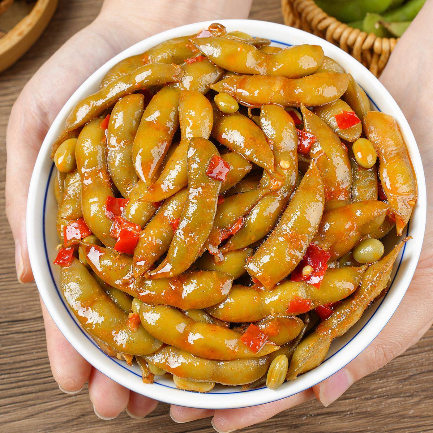 新品香辣紫苏毛豆经典长沙味即食熟食下酒菜湖南特产零食卤味素食