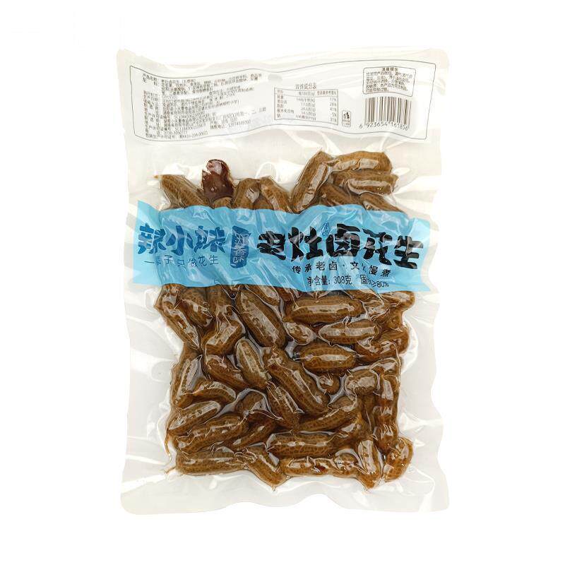 辣小妹老灶卤花生308g老卤卤水五香香辣下酒小吃休闲零食真空即食