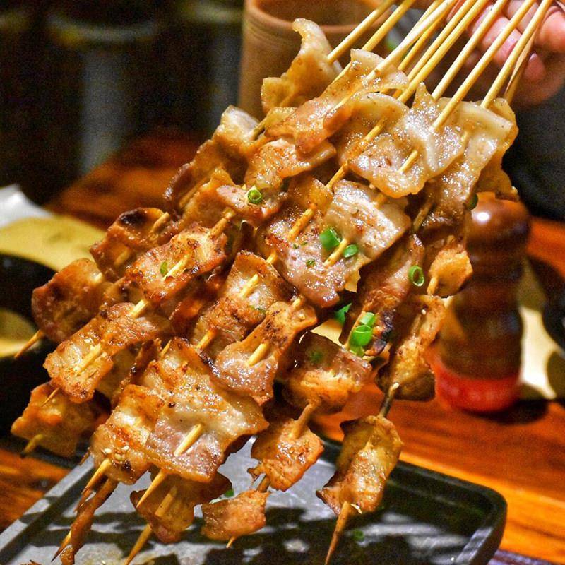 新品原切五花肉串商用冷冻半成品猪肉串户外烧烤油炸铁板食材烤肉
