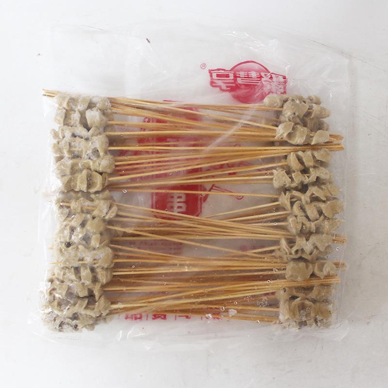 新品网红面筋串10串*10把/包手工面筋麻辣冷冻新鲜烧烤食材半成品