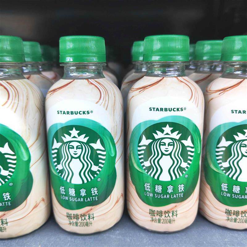 星巴克星小咖200ml*4瓶装即饮咖啡饮料低糖拿铁休闲办公室下午茶