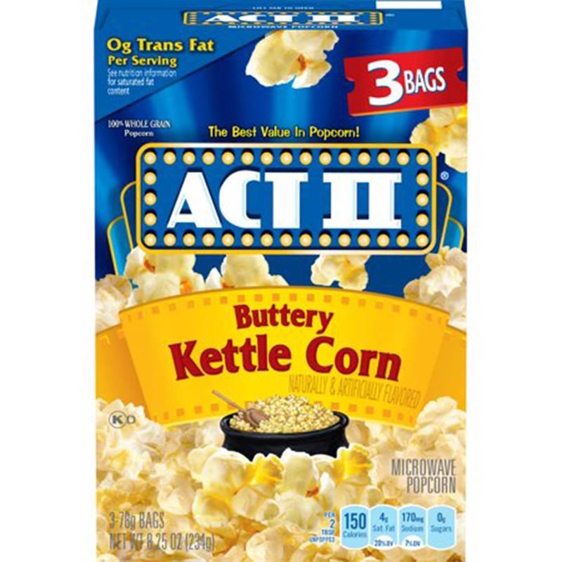 美国进口Act II Butter POPCORN艾可提黄油爆米花 微波炉 玉米粒