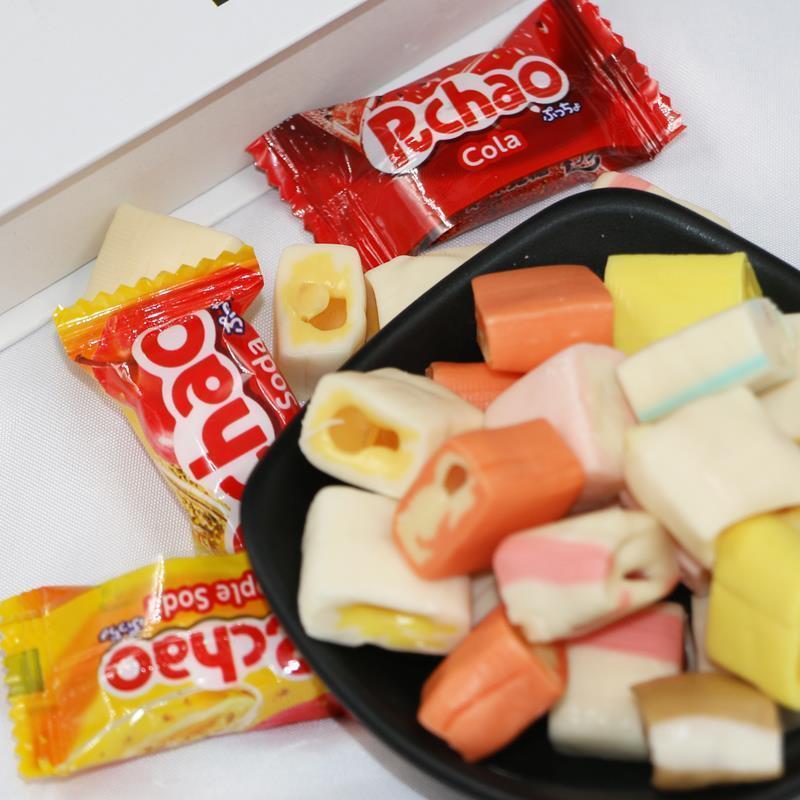 悠哈崽子糖UHA普超果汁夹心什锦软糖酸甜小袋装糖果日式水果糖