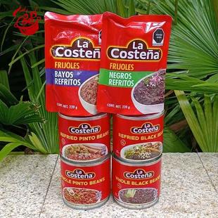 La costena black beans乐口泰香煎调味整粒黑豆 芸豆泥 速食罐头