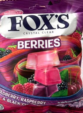 FOXS什锦水果硬糖网红小零食四季茶味小红书推荐水晶糖果随身携带
