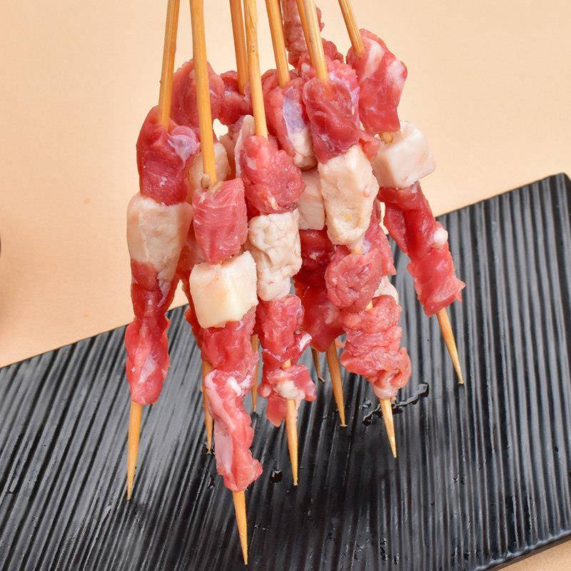 新品佳蒙缘红柳羊肉串纯牛肉串烧烤冷冻食材半成品空气炸锅串户外