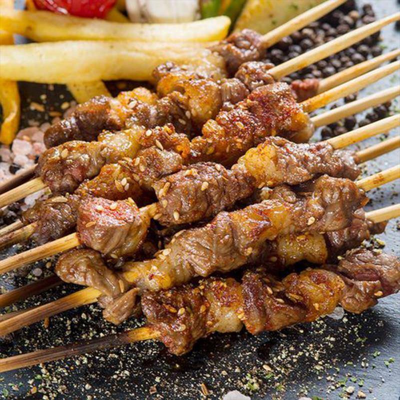新品新鲜牛肉串商用冷冻半成品烧烤油炸食材烤肉串内蒙古安格斯