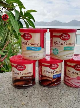 Betty Crocker Frosting贝蒂妙厨糖霜涂层香草多口味蛋糕伴侣453g