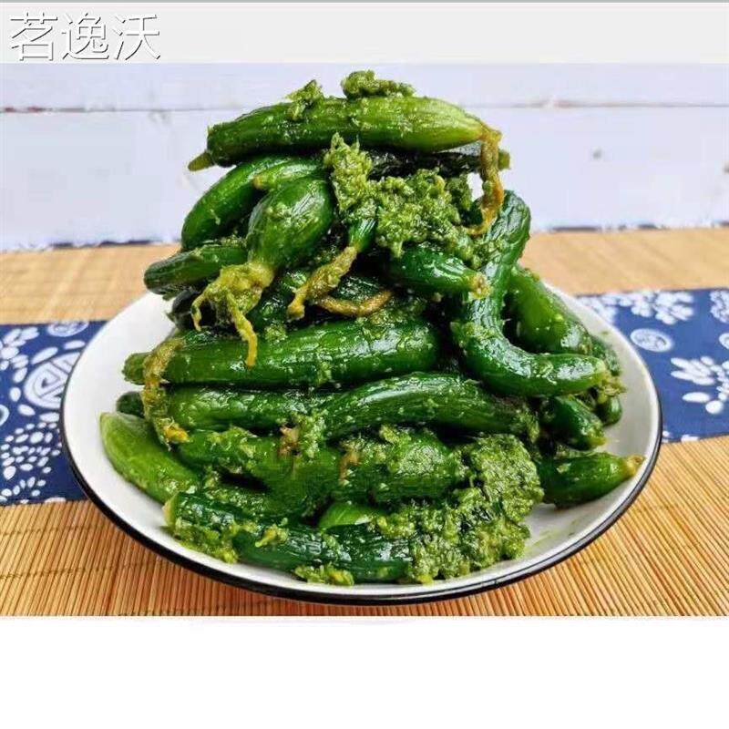 东北韭菜花拌小黄瓜下饭