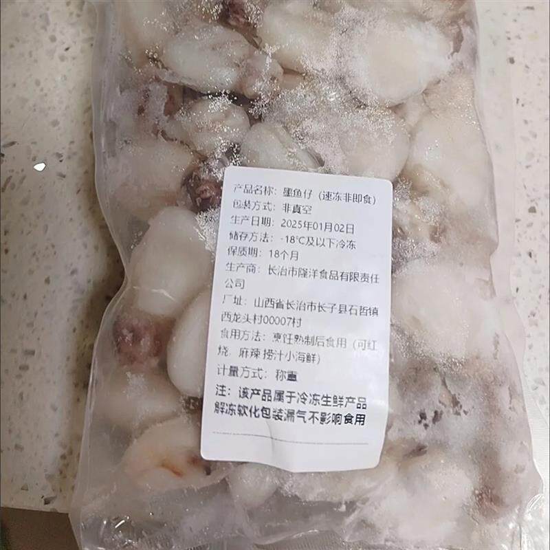 鲜活墨鱼仔冷冻新鲜海兔子