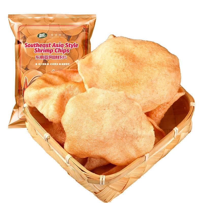 炸虾片东南亚风味虾片自炸大虾片零食半成品小吃餐厅同款商用食品