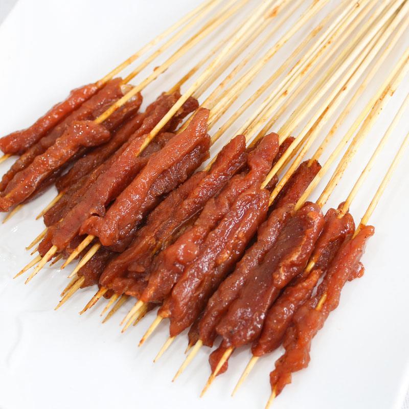 新品风味牛肉小串300串/包铁板手把串烧烤串串食材半成品火锅油炸
