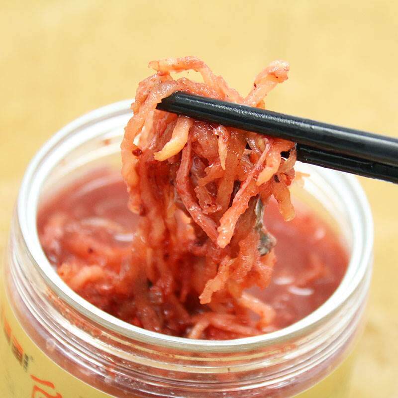 温州特产 涨桥头鱼生腌制水产 萝卜丝幼带鱼 白大生白鳣生 240克