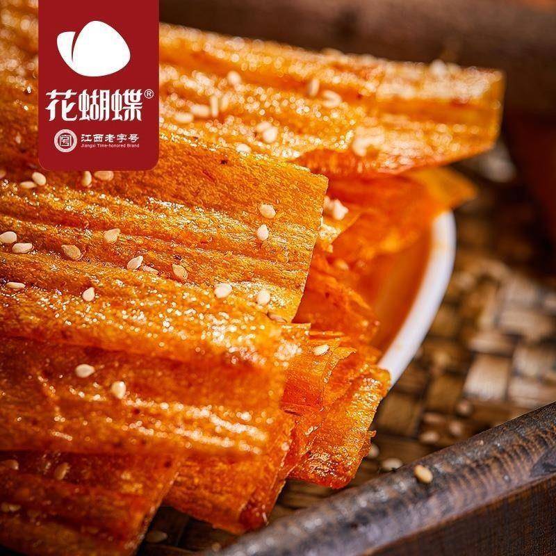 花蝴蝶萍乡麻辣辣片江西特产豆腐手工皮辣条豆皮办公室解馋小零食