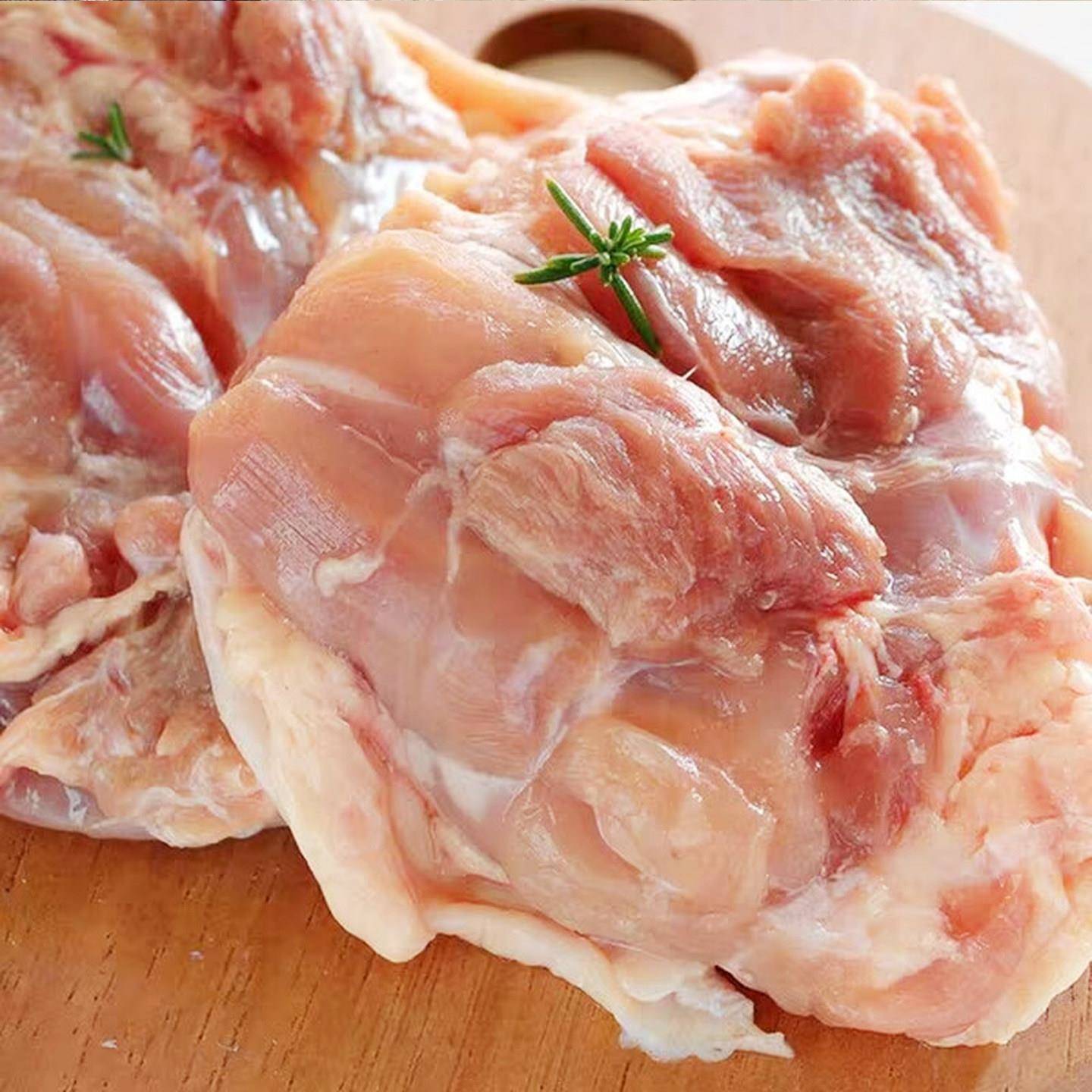新品原味鸡风味带皮鸡腿肉商用整箱去骨鸡腿排鸡扒肉新鲜冷冻