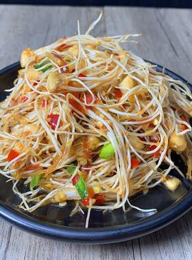 特产竹乡开大胃江西农家味大蒜须大蒜叶大蒜苗下饭菜飘飘腌菜