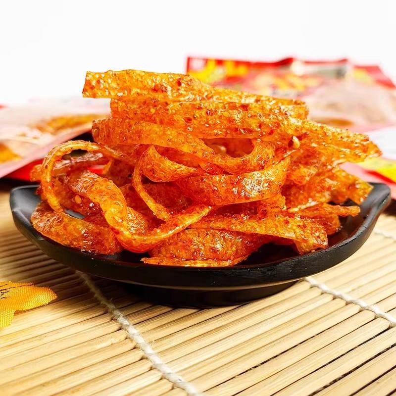 湖南麻辣零食 kk星辣条德建超辣变态辣辣片怀旧校园面筋小吃