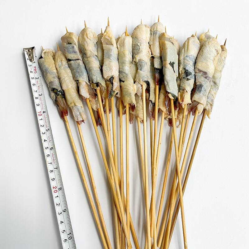 新品湘小串紫苏鸡皮虾串烧烤串炸串食材特色摆摊半成品网红鸡皮虾