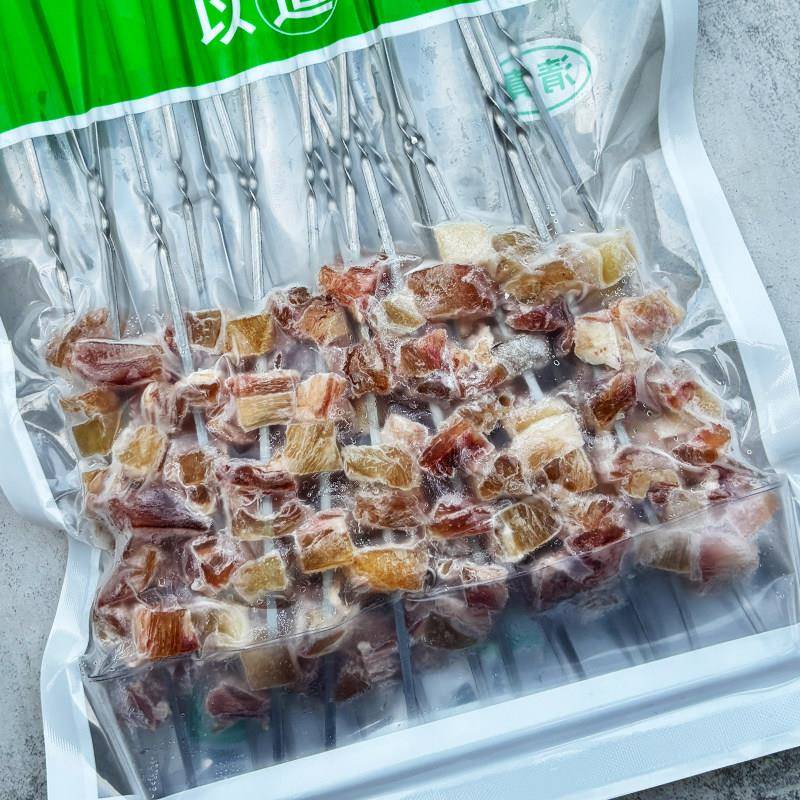 新品铁签牛蹄筋串商用冷冻半成品牛腿筋牛板筋牛肉串油炸烧烤食材