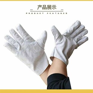 单层透气帆布手套耐油耐磨机械维修J加大工作劳保电焊防护手 夏季