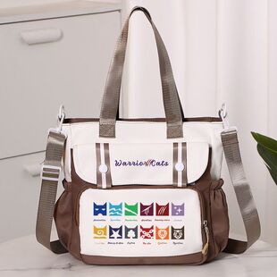 猫武士周边猫武士动漫周边单肩包火星松鸦羽灰条男女学生手提袋补